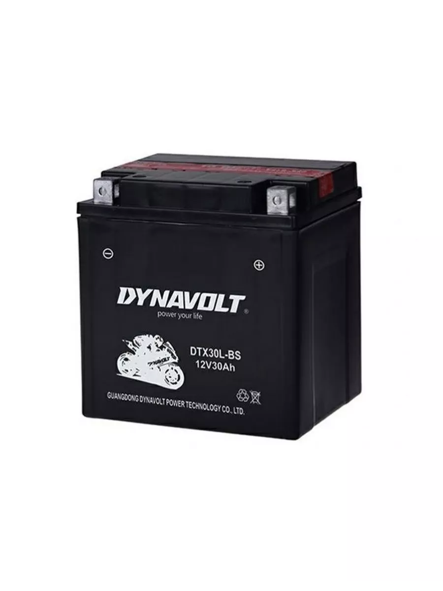 

Аккумулятор мото Dynavolt AGM DTX30L-BS 30Ah 350A ОП (YIX30L, YB30L) 166х126х177 мотоцикла, Dynavolt 1