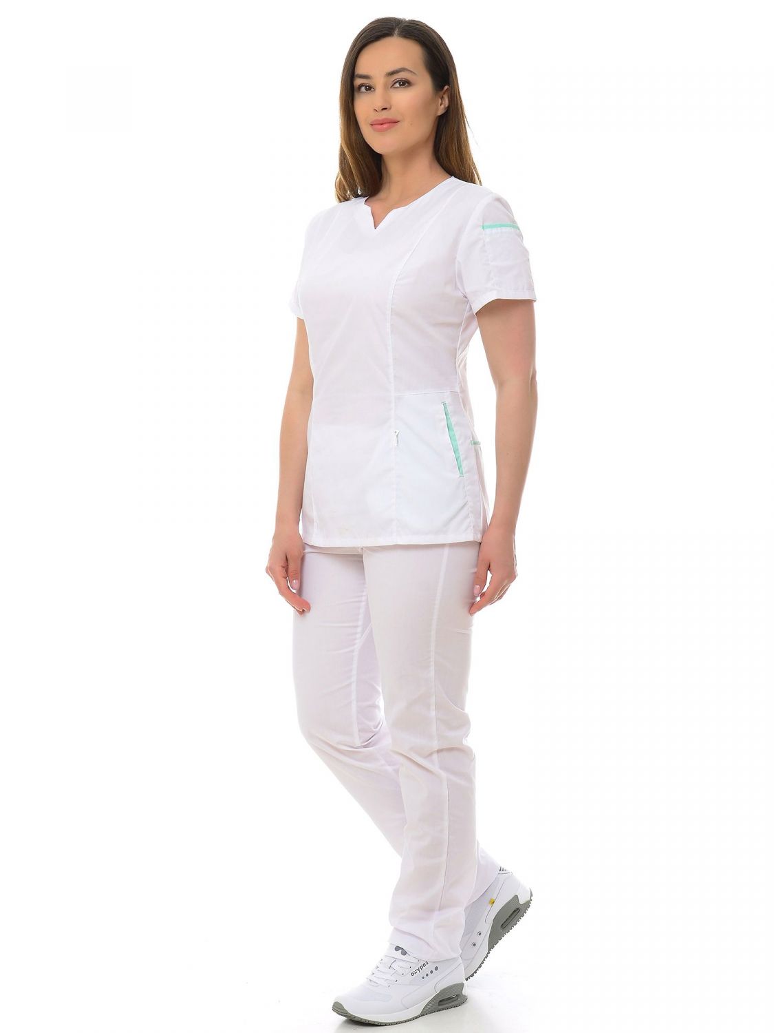 фото Костюм медицинский женский medicalwear инвитро 114 белый 38 ru