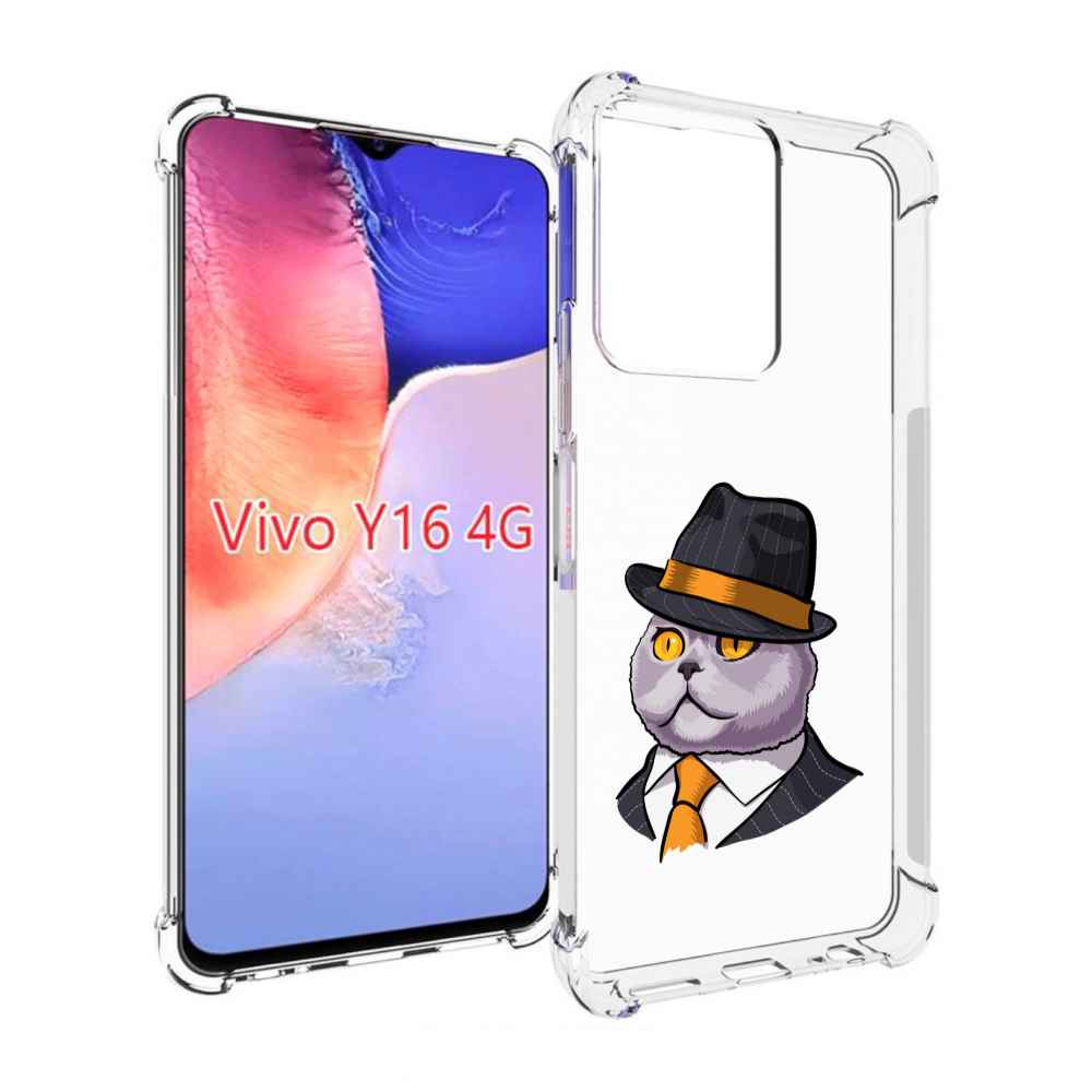 

Чехол MyPads британец для Vivo Y16 4G/ Vivo Y02S, Прозрачный, Tocco