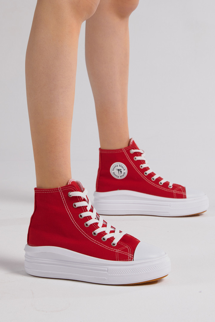 

Кеды женские Tonny Black TBIKT15_123 красные 40 EU (доставка из-за рубежа), TBIKT15_123