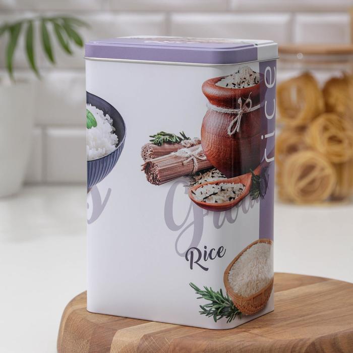 

Банка для сыпучих продуктов, 2,7 л, 13,5×9,5×21,5 см, цвет МИКС
