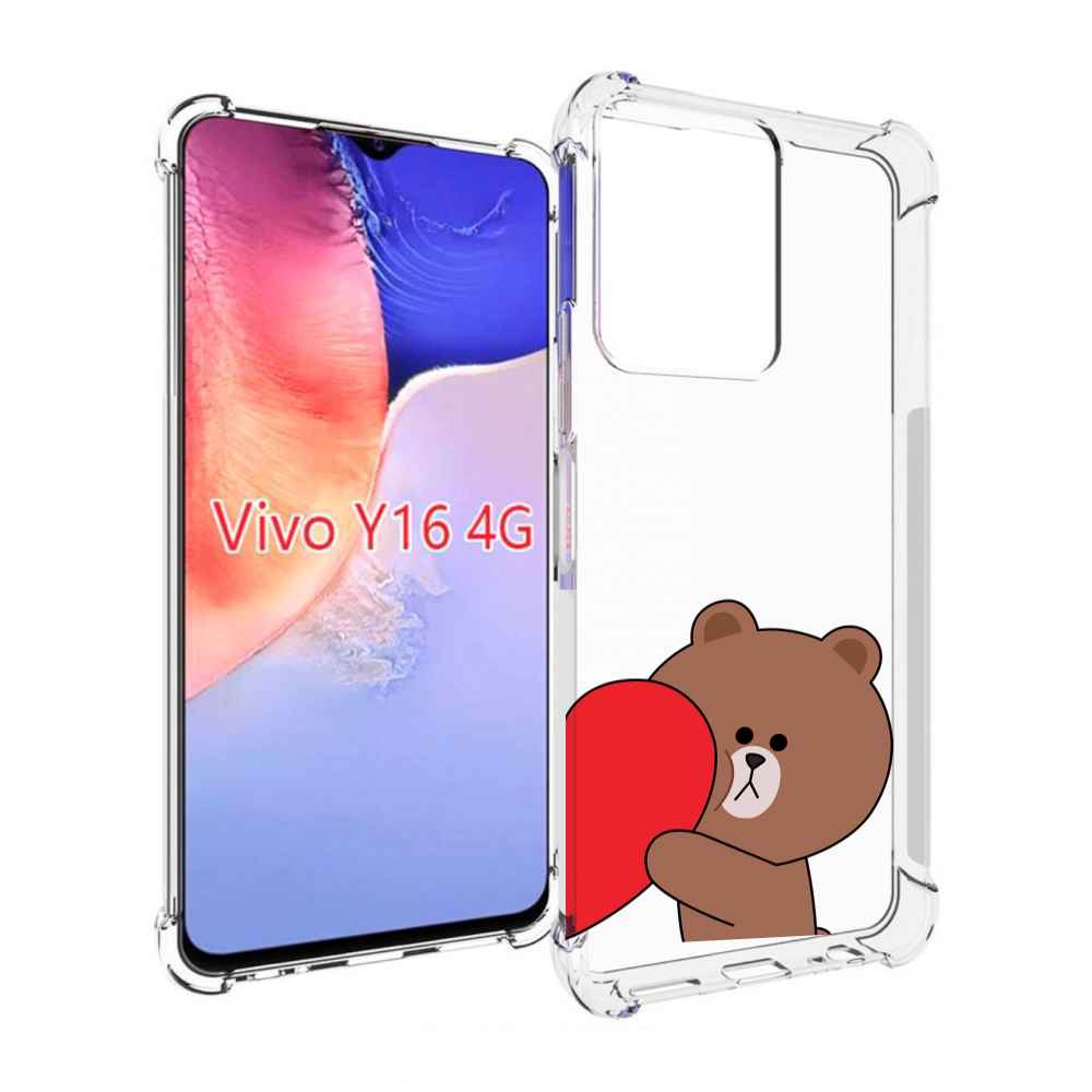 

Чехол MyPads медвежонок детский для Vivo Y16 4G/ Vivo Y02S, Прозрачный, Tocco