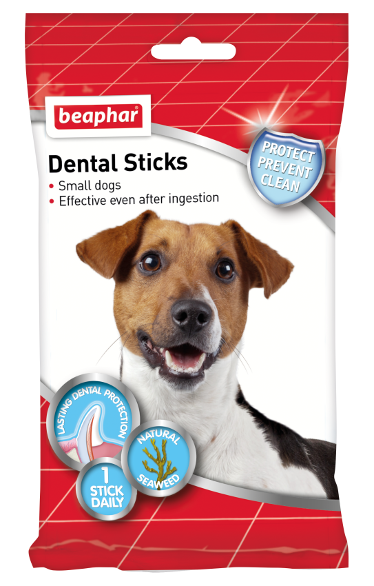 фото Лакомство для собак beaphar dental sticks для мелких пород, морские водоросли, 130г