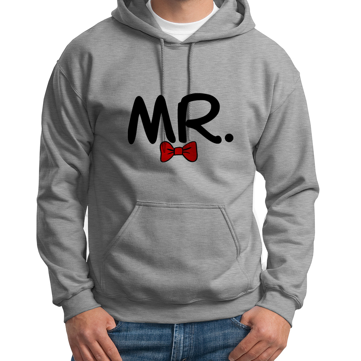 

Худи унисекс CoolPodarok MR мистер серое 44 RU, Серый, S0113878