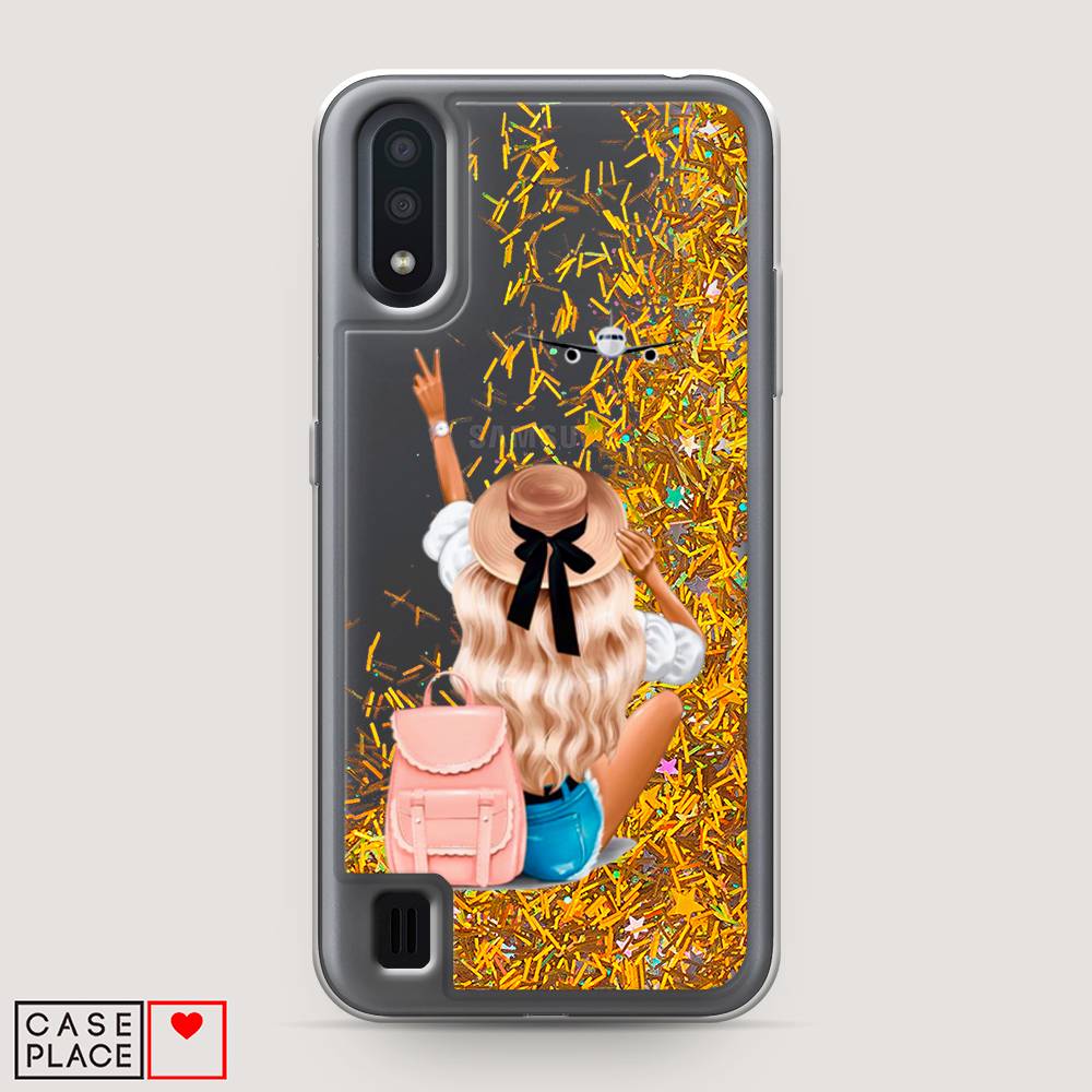 

Чехол Awog на Samsung Galaxy A01 "Автостопом самолетом", Разноцветный, 29590-1