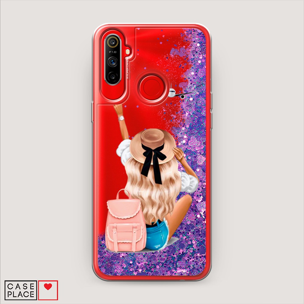 

Чехол Awog на Realme C3 "Автостопом самолетом", Разноцветный, 253092-1