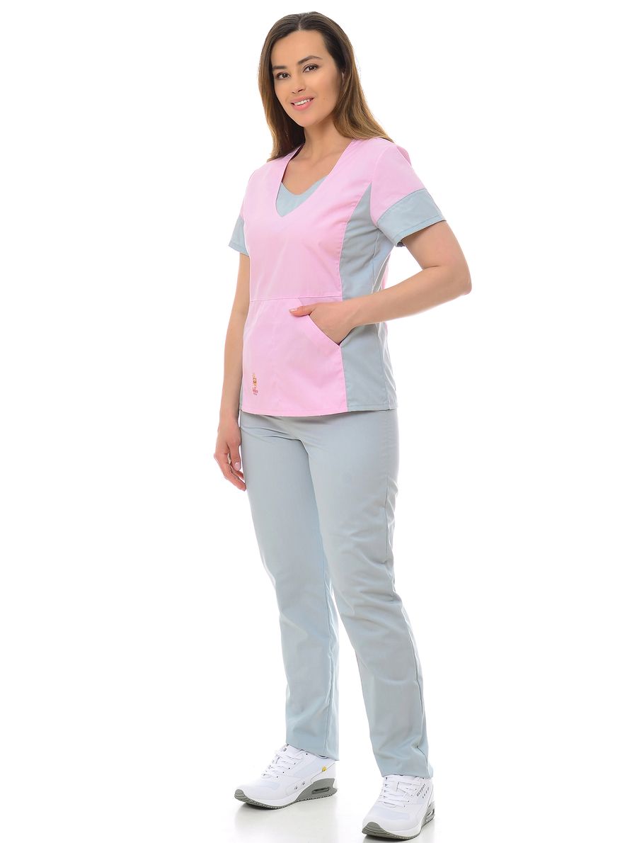 фото Костюм медицинский женский medicalwear киса 124 фиолетовый 40 ru