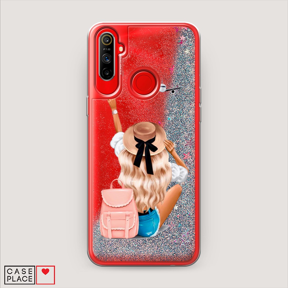 

Чехол Awog на Realme C3 "Автостопом самолетом", Разноцветный, 253091-1