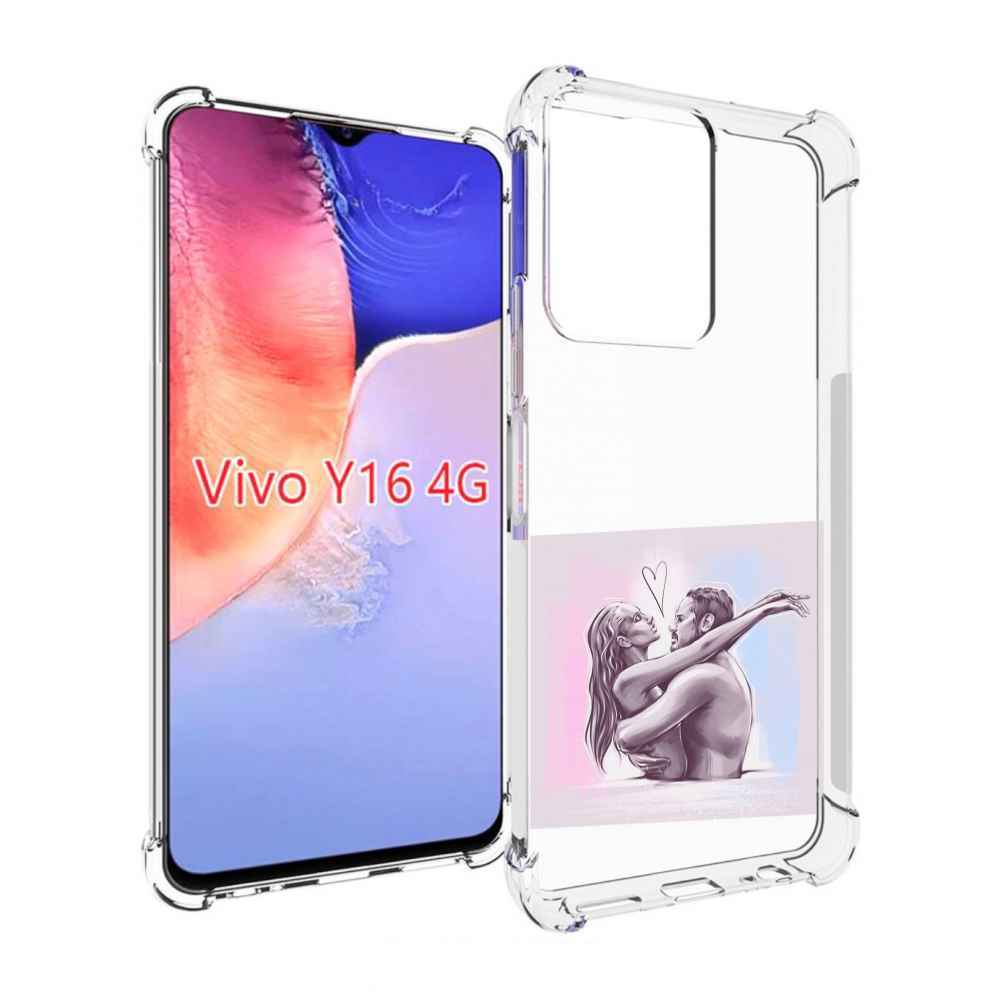 

Чехол MyPads любовные-тела для Vivo Y16 4G/ Vivo Y02S, Прозрачный, Tocco