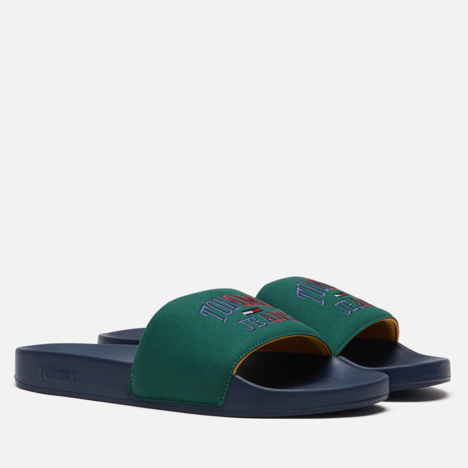 

Сланцы мужские Tommy Jeans Varsity Pool Slide зеленые 45 EU, Varsity Pool Slide