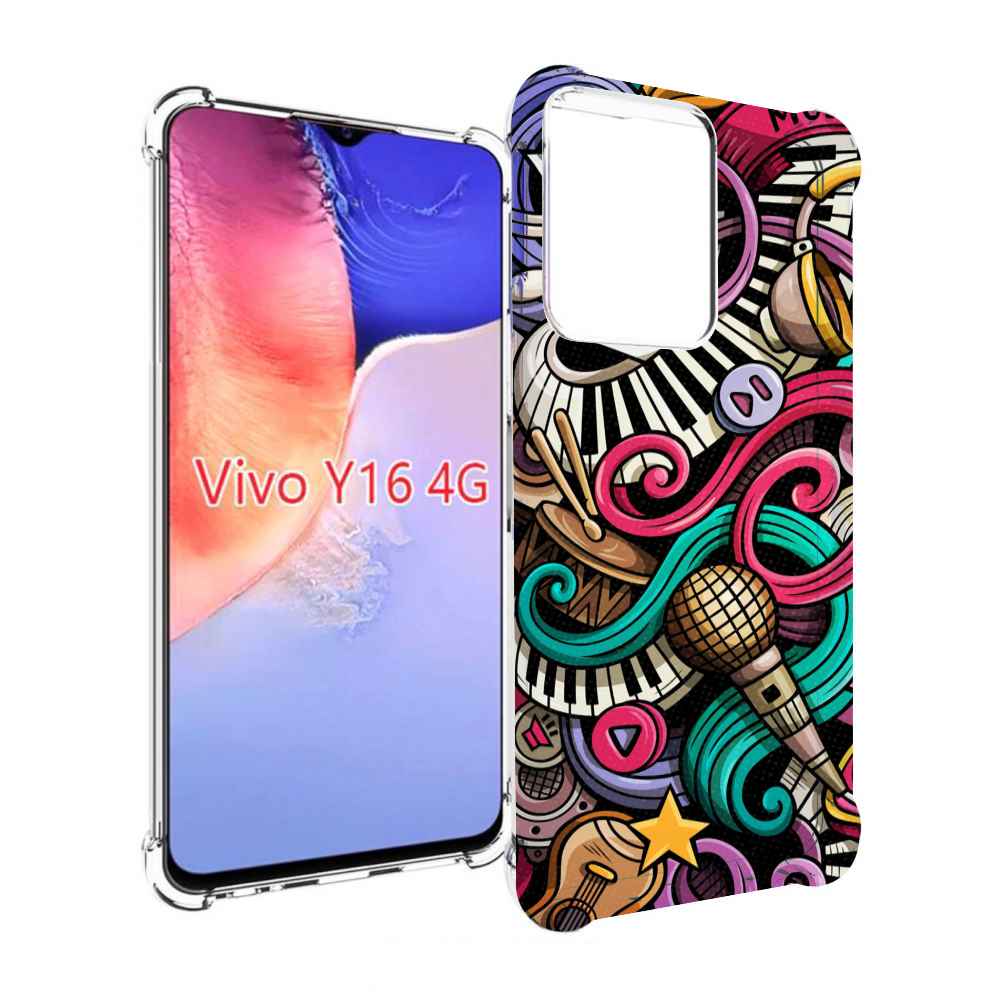 

Чехол MyPads любимая-музыка для Vivo Y16 4G/ Vivo Y02S, Прозрачный, Tocco