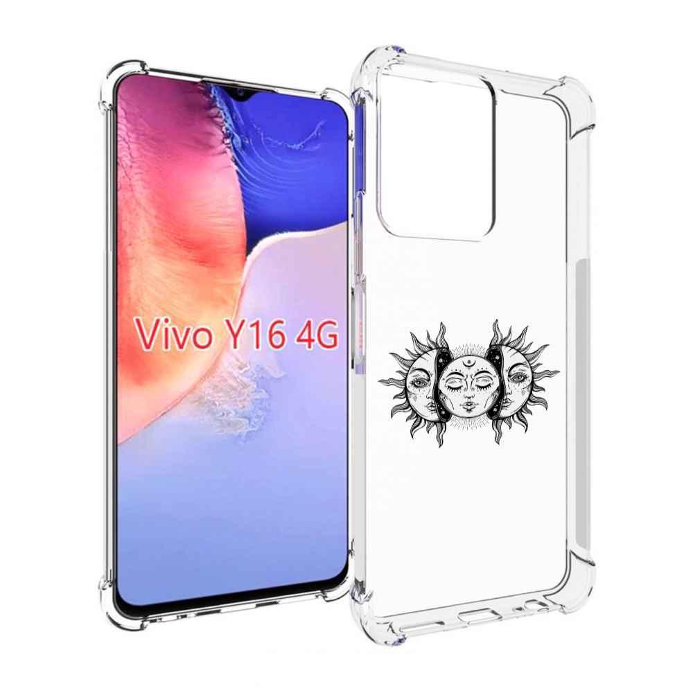 

Чехол MyPads луна-в-солнце для Vivo Y16 4G/ Vivo Y02S, Прозрачный, Tocco