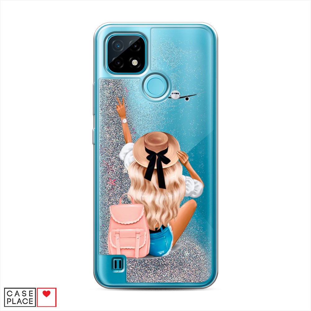 

Чехол Awog на Realme C21 "Автостопом самолетом", Разноцветный, 254991-1