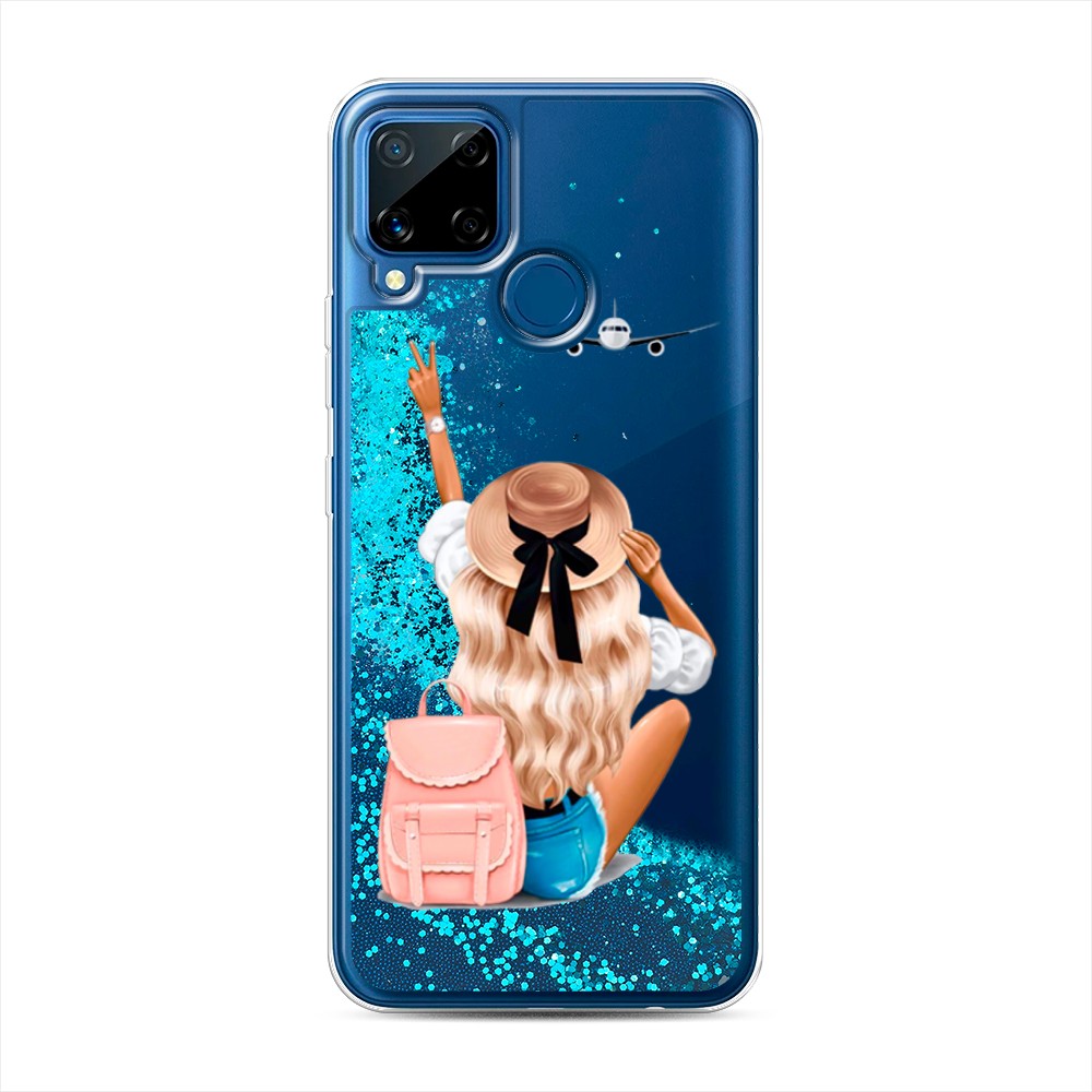 

Чехол Awog на Realme C15 "Автостопом самолетом", Разноцветный, 255093-1