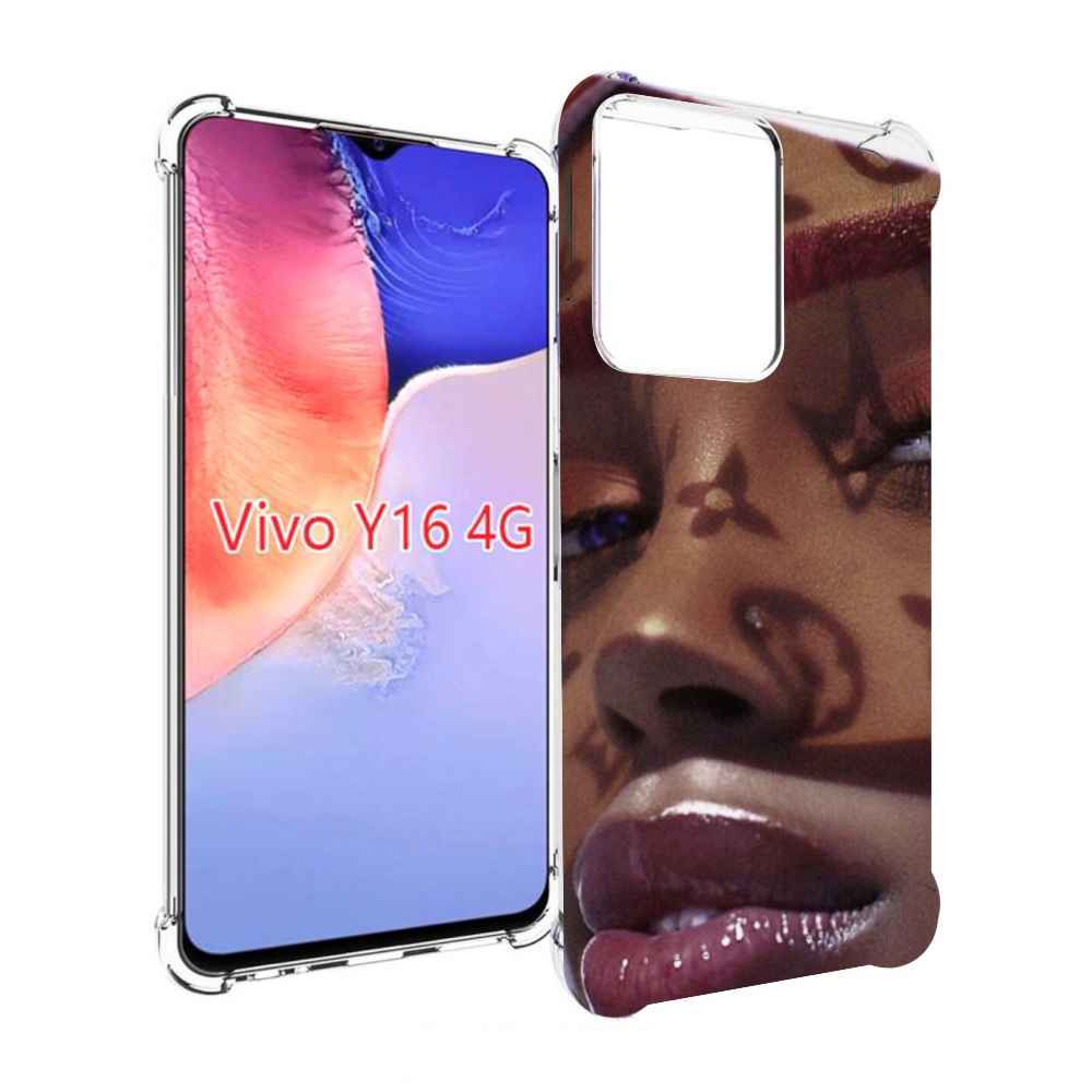 

Чехол MyPads лицо девушки тень женский для Vivo Y16 4G/ Vivo Y02S, Прозрачный, Tocco