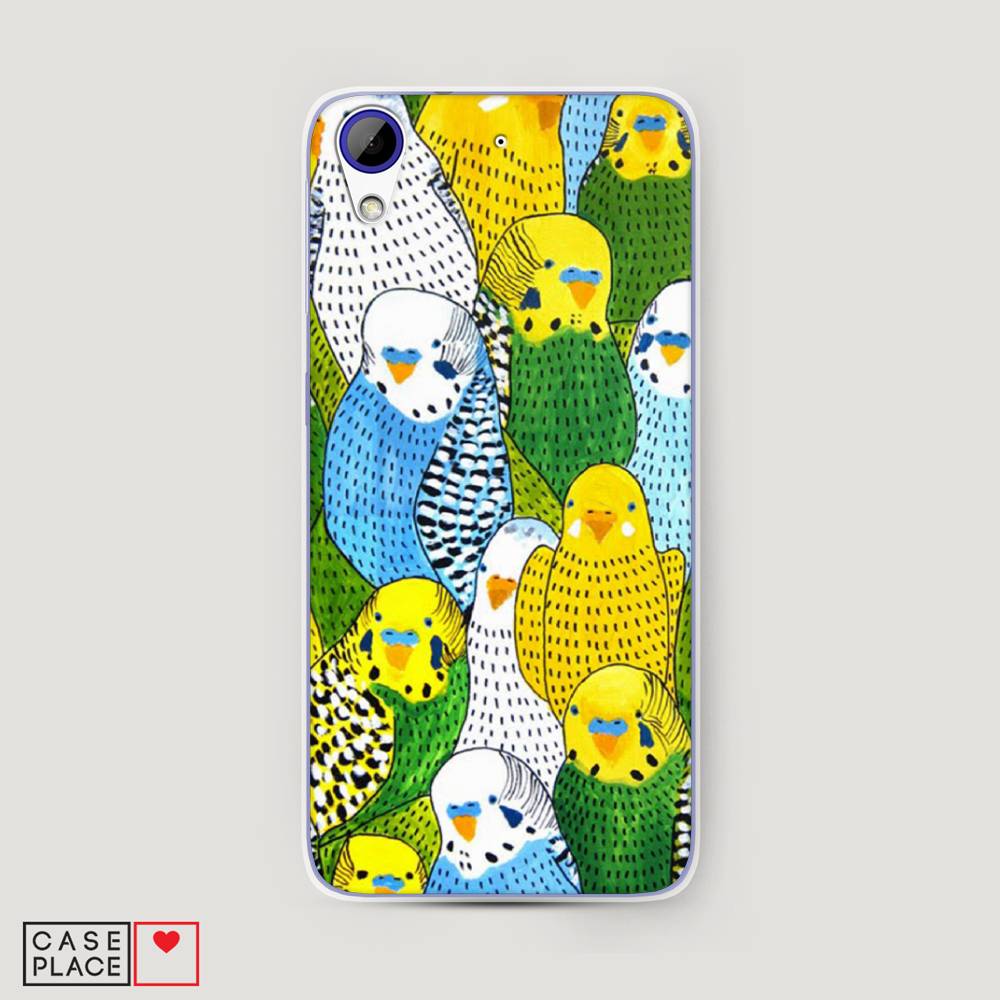 

Чехол Awog на HTC Desire 628 / Эйчтиси Дизайр 628 "Попугаи", Разноцветный, 101650-1