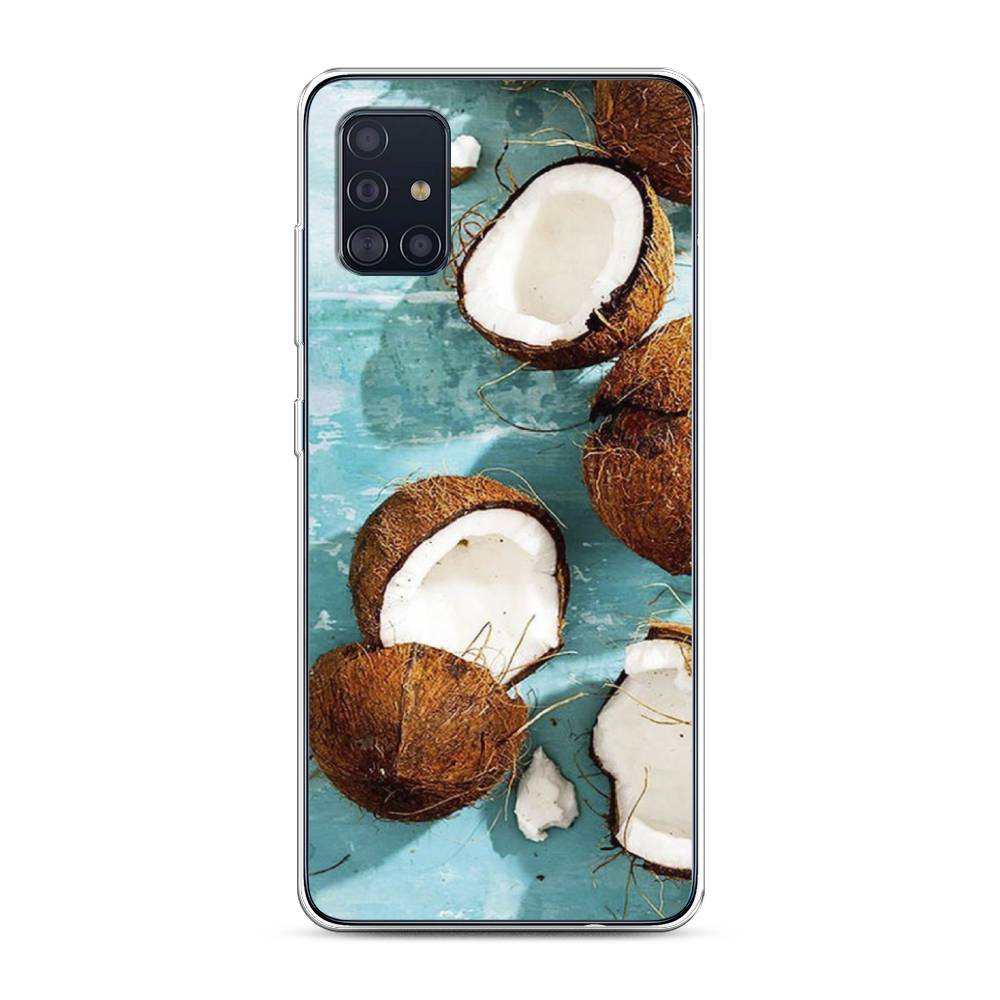 

Чехол Awog на Samsung Galaxy A51 "Разбитые кокосы", Разноцветный, 28950-10