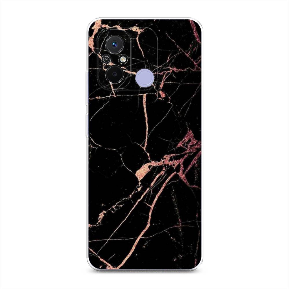 

Чехол Awog на Redmi 12C "Мрамор розовое золото", Черный;розовый, 317550-3