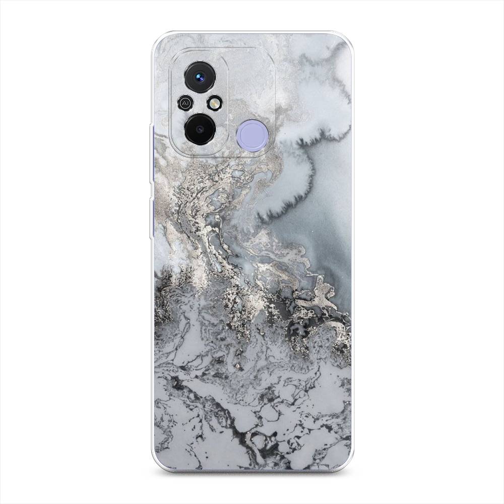 

Чехол Awog на Redmi 12C "Морозная лавина серая", Серый;серебристый, 317550-3