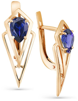 

Серьги женские из золота Magic Stones 02-2-657-1500-010, корунд, 02-2-657-1500-010