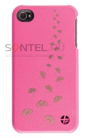 Чехол-накладка Trexta Nature Series для iPhone 4/4S, розовый