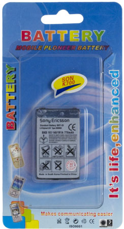 Аккумуляторные батареи SUPER Sony-Ericsson K700 LI-ON