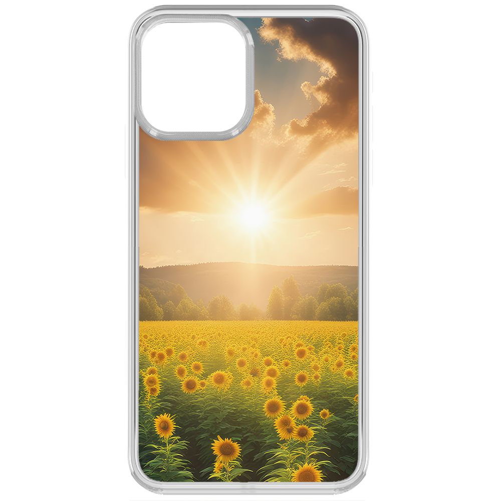 

Чехол-накладка Krutoff Clear Case Солнечно для iPhone 13 Pro, Прозрачный