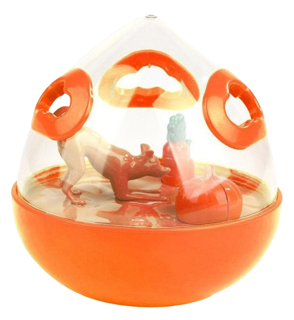 фото Игрушка-кормушка для животных beroma, оранжевая