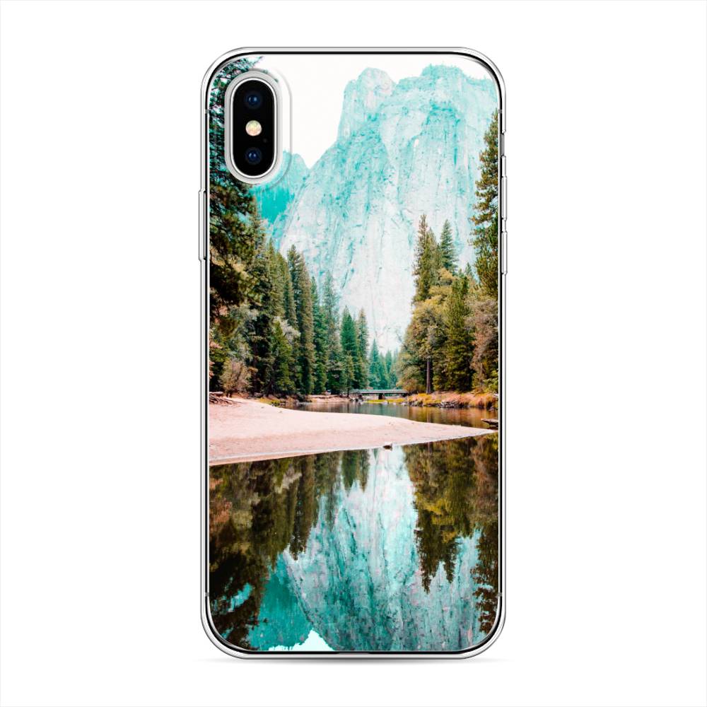 

Чехол Awog на Apple iPhone XS (10S) / Айфон XS (10S) "Горы 11", Разноцветный, 11850-4