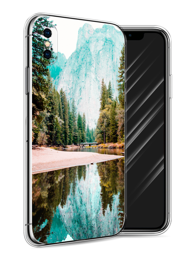 

Чехол Awog на Apple iPhone X (10) / Айфон X (10) "Горы 11", Разноцветный, 11050-4