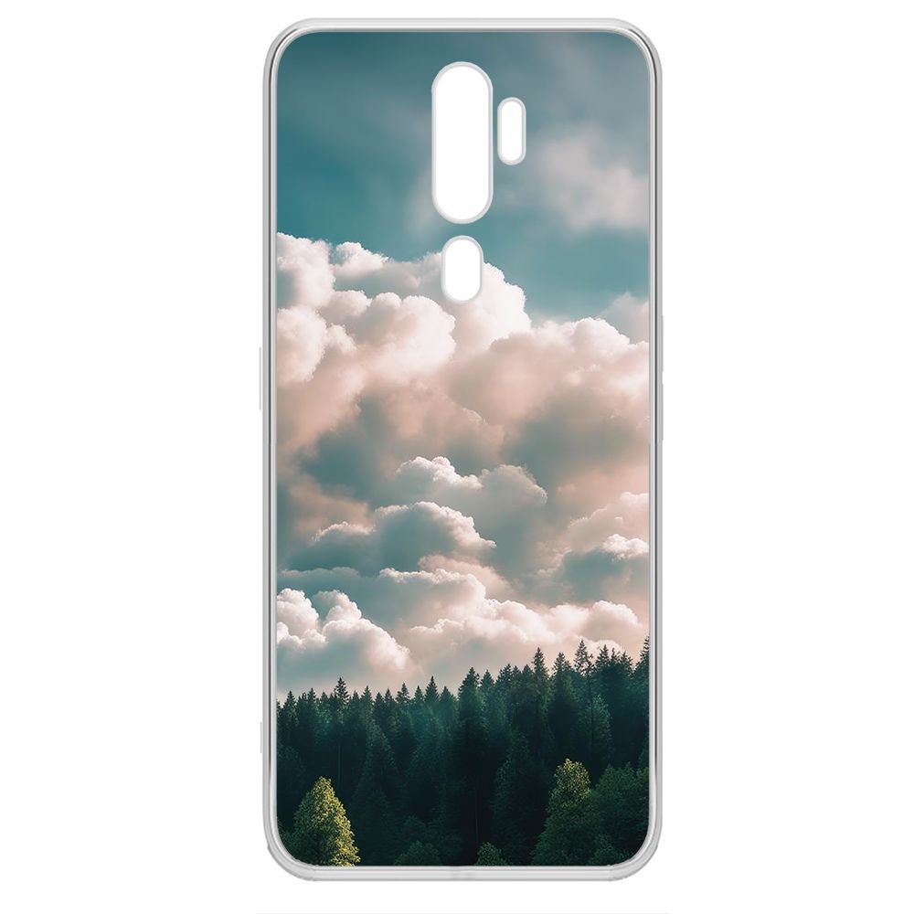 

Чехол-накладка Krutoff Clear Case Облачно для Oppo A5 (2020), Прозрачный