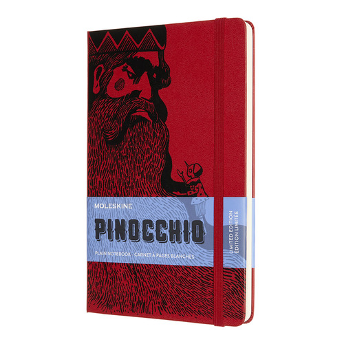 

Блокнот Moleskine Limited Edition 240стр без разлиновки твердая обложка красн [lepiqp062d], Pinocchio