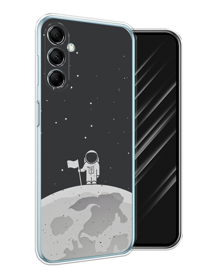 

Чехол Awog на Samsung Galaxy M14 5G "Первый на Луне", Черный, 2108150-1