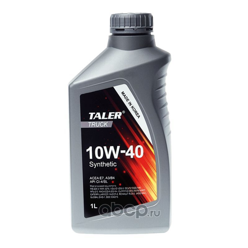 Моторное масло TALER синтетическое дизельное 700119 TRUCK E-7 E-4 E-4 10W40 1л