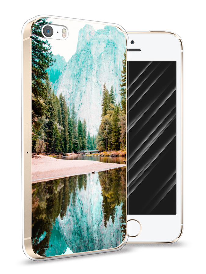 

Чехол Awog на Apple iPhone 5 / Айфон 5 "Горы 11", Разноцветный, 10350-4