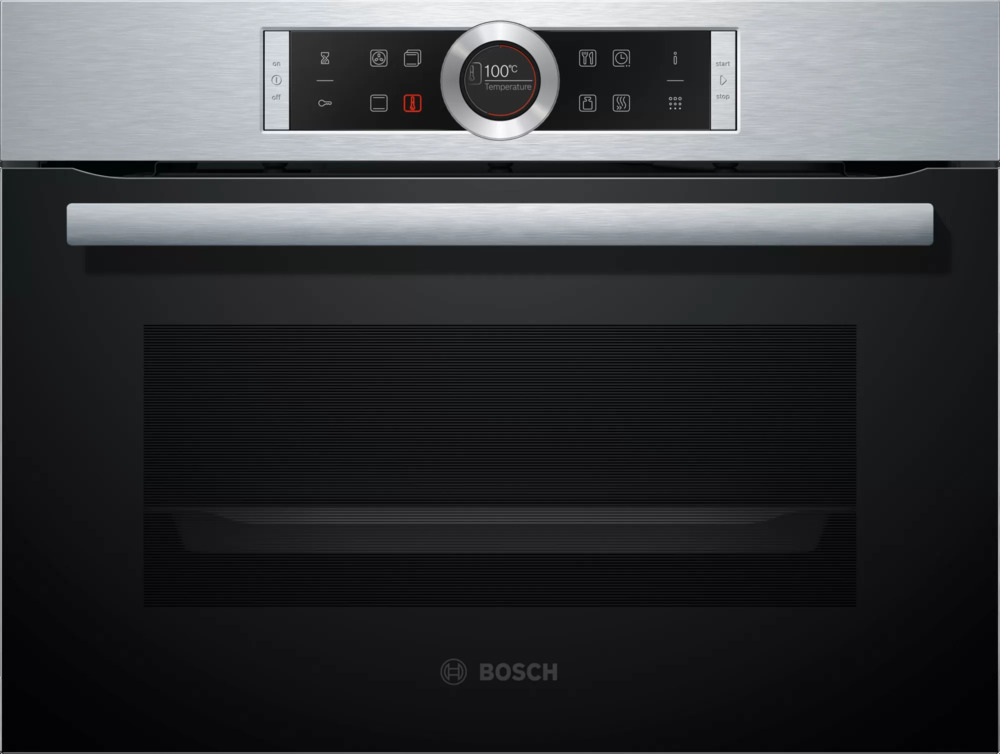 

Встраиваемый электрический духовой шкаф Bosch CBG675BS3 серебристый, черный, CBG675BS3