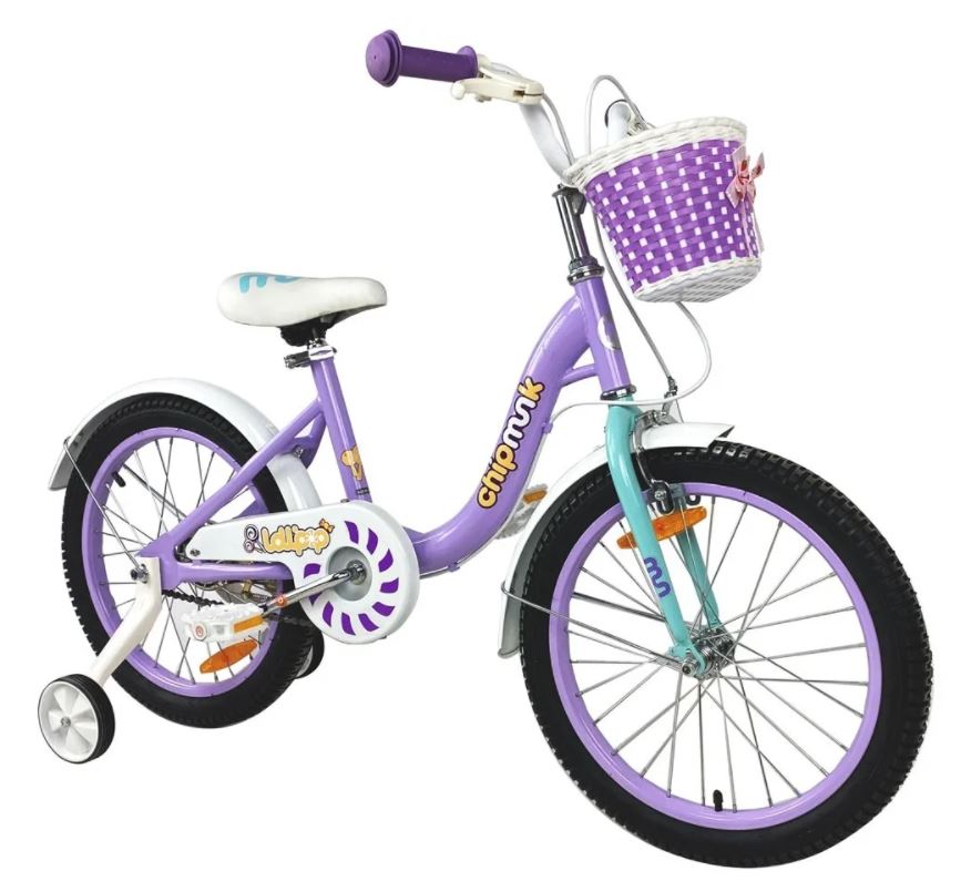 Велосипед Royal Baby Chipmunk MM 18 фиолетовый CM18-2 комплект одежды для новорожденных kari baby aw21b081 фиолетовый серый р 92