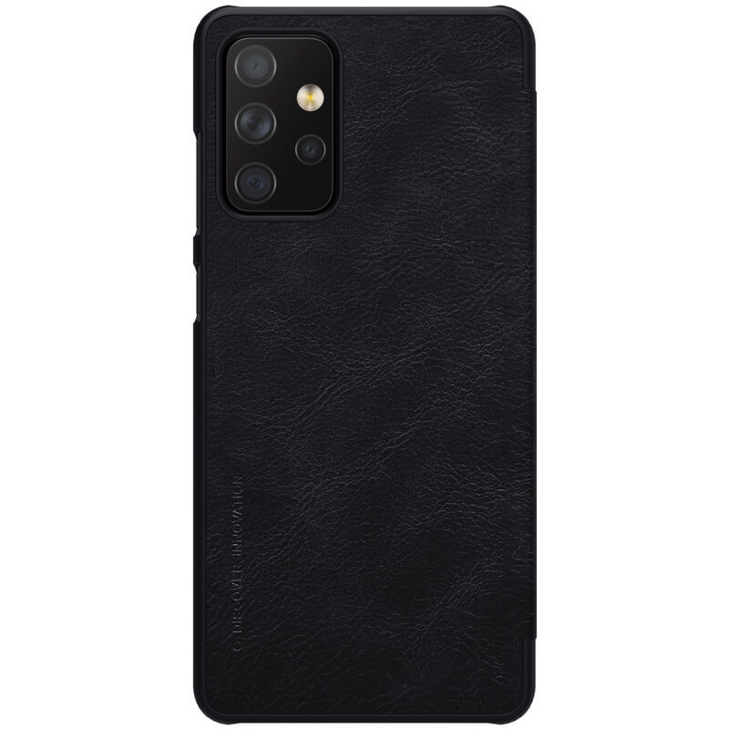 

Кожаный чехол-книжка Nillkin Leather Qin для Samsung Galaxy A72, Черный