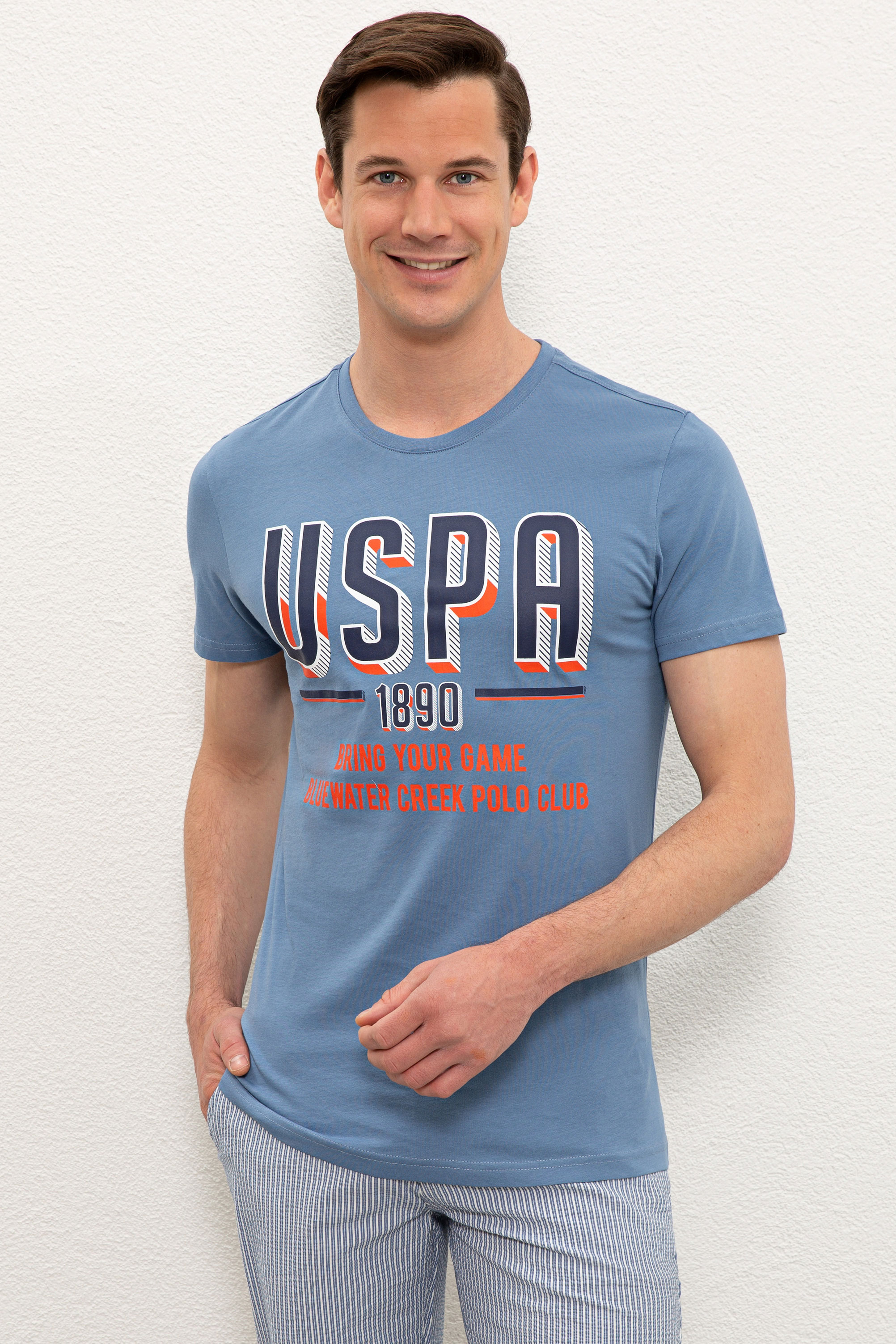 

Футболка мужская U.S. POLO Assn. G081SZ0110OSWAYIY021-E синяя XS, G081SZ0110OSWAYIY021-E