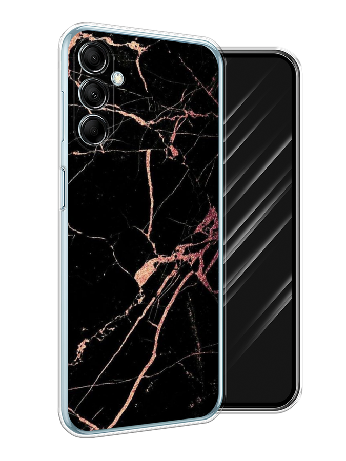 

Чехол Awog на Samsung Galaxy M14 5G "Мрамор розовое золото", Черный;розовый, 2108150-1