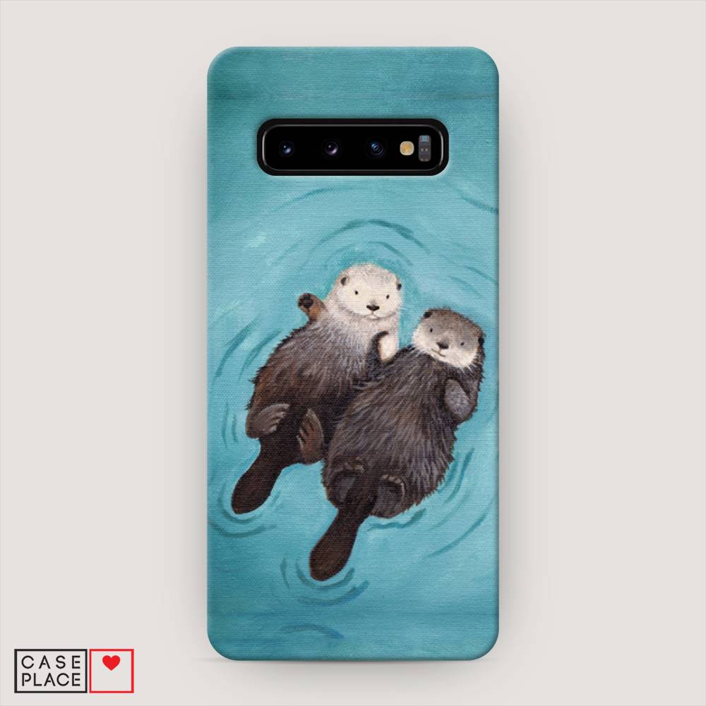 

Пластиковый чехол "Парочка бобров" на Samsung Galaxy S10, 27020-7