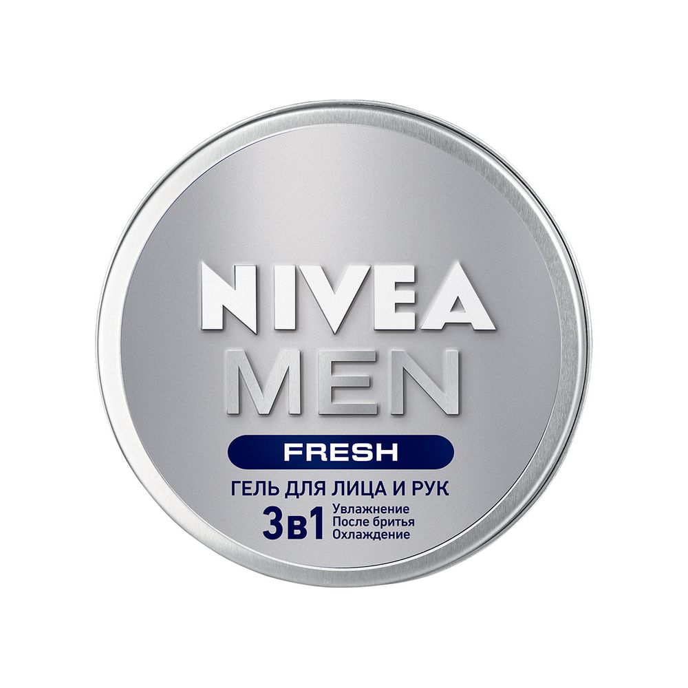 фото Гель для лица и рук nivea men fresh 3-в-1