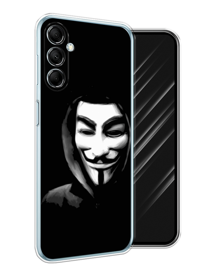

Чехол Awog на Samsung Galaxy M14 5G "Анонимус", Черный;серый;белый, 2108150-1