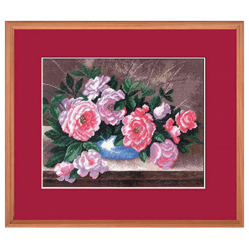 фото Набор для вышивания hobby&pro розы, 29х23 см, 622