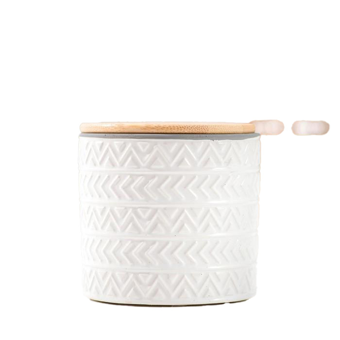 

Банка для сыпучих продуктов «Этника», 400 мл, 10x9,5 см, цвет белый