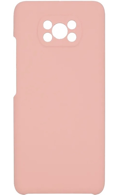 

Чехол-накладка Silicone Cover для Xiaomi Poco X3 пудровый (Розовый)