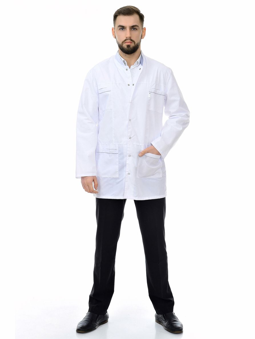 фото Рубашка медицинская мужская medicalwear владимир 400 белая 60 ru