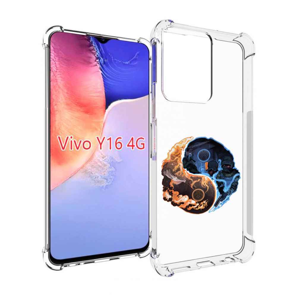 

Чехол MyPads кс-го-инь-янь для Vivo Y16 4G/ Vivo Y02S, Прозрачный, Tocco