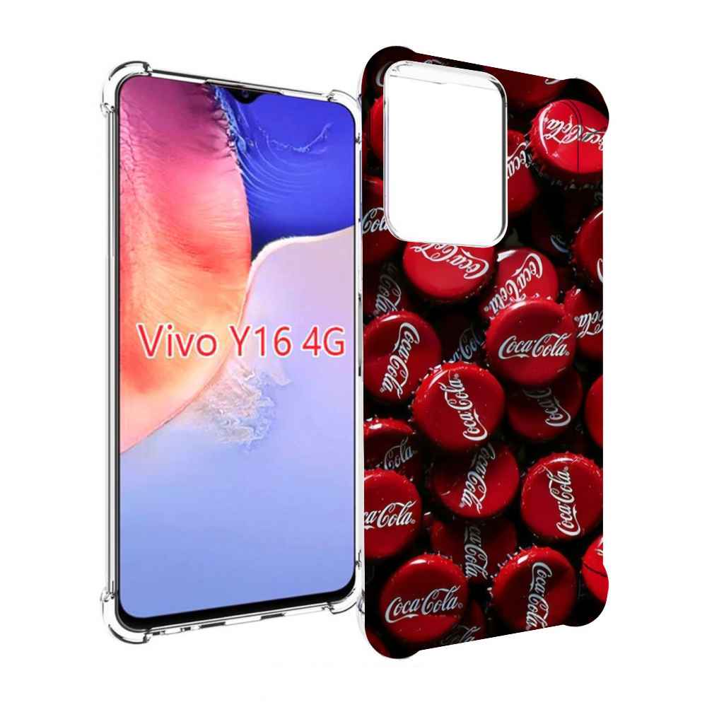 

Чехол MyPads крышки от кокаколы для Vivo Y16 4G/ Vivo Y02S, Прозрачный, Tocco