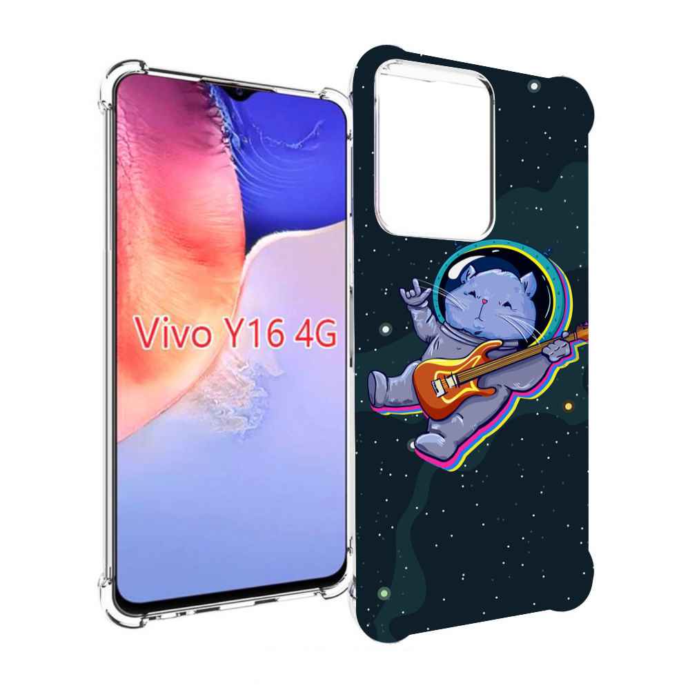 

Чехол MyPads крутой-хомяк-в-космосе для Vivo Y16 4G/ Vivo Y02S, Прозрачный, Tocco